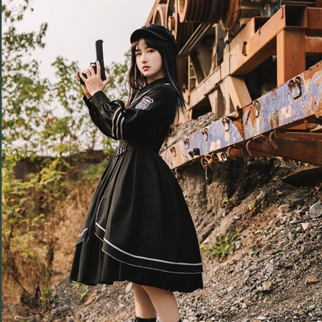Military Uniform Shawl Cloak Lolita Dress