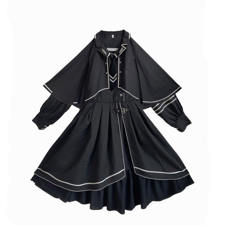 Military Uniform Shawl Cloak Lolita Dress