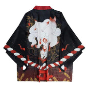 Haori - Nine Tailed Fox Kimono Cardigan New Item - Foxtume