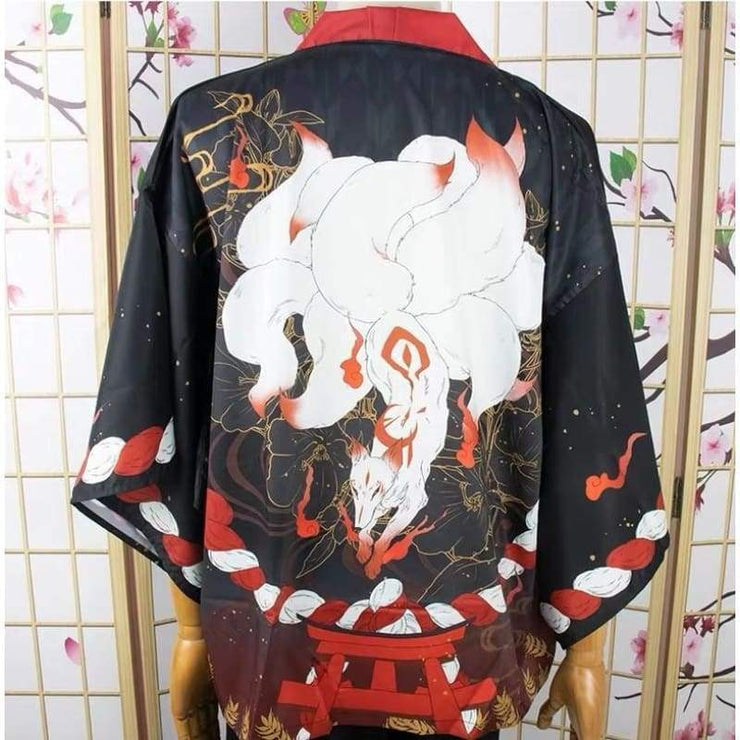 - Nine Tails Fox Kimono Cardigan - Foxtume