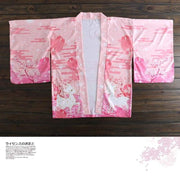 Haori | Pink Deer Couples Kimono Cardigan | Foxtume