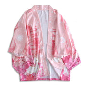 Haori | Pink Deer Couples Kimono Cardigan | Foxtume