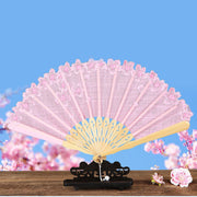 Japanese Folding Fan 【Embroidery Sakura】