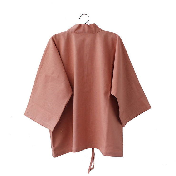 Pink Traditional Japanese Style Women's Kimono Jacket Haori