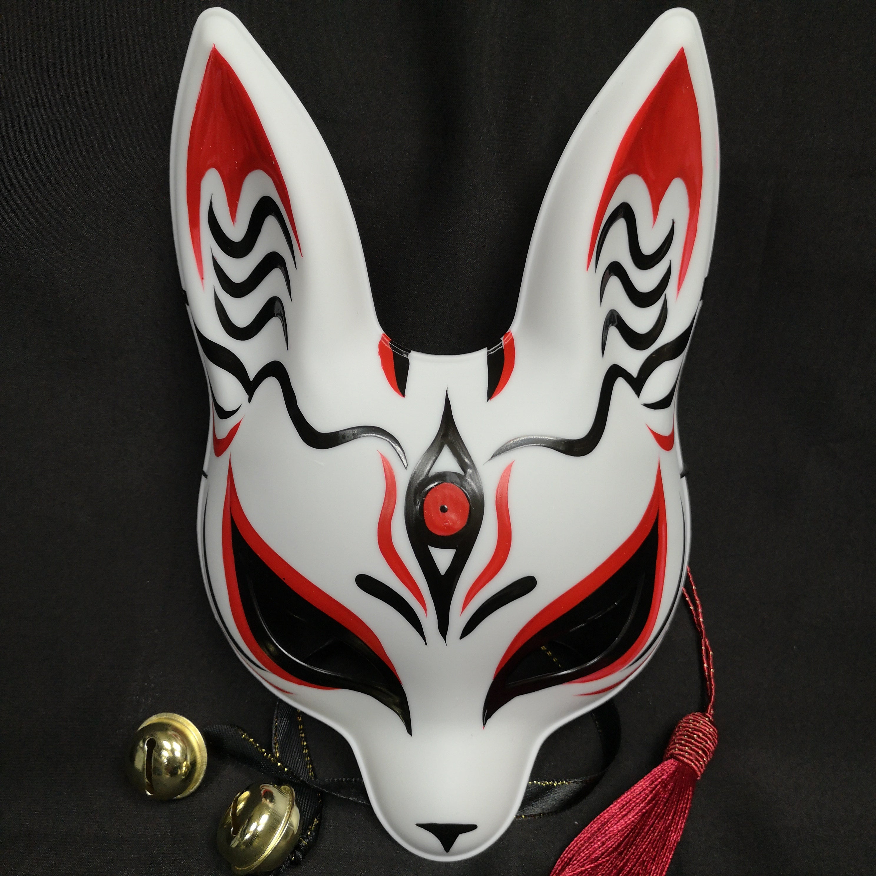 Anime Kitsune Mask, Painted by Hand / Style 2