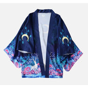 Haori | Reindeer Under The Moon Kimono Cardigan | Foxtume