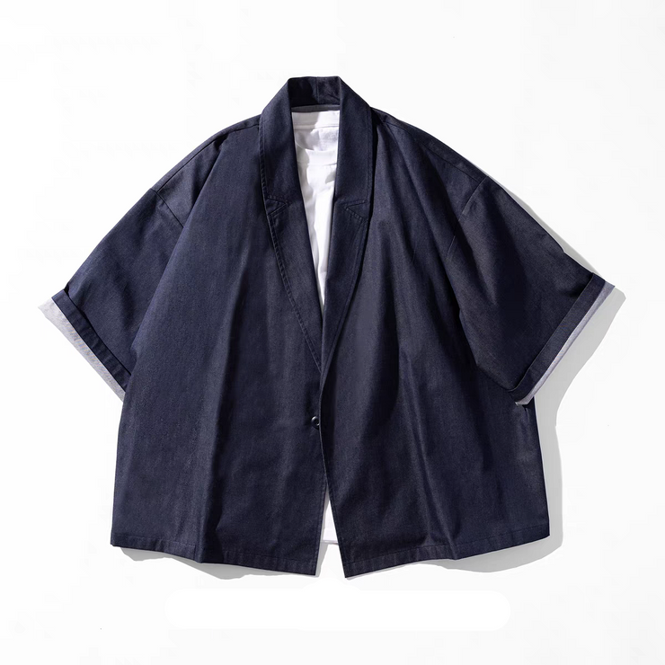 Relaxed Fit Kimono Suit Jacket