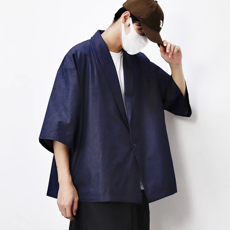 Men Formal Streetwear Kimono Jacket | Foxtume Men Formal Streetwear Kimono Jacket | Foxtume