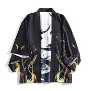 Haori | Reversible Day And Night Crow | Foxtume