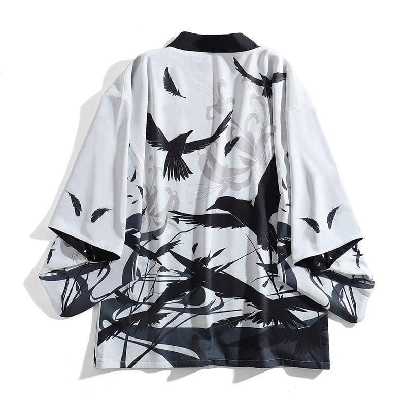 Haori Reversible Day And Night Crow Haori Foxtume