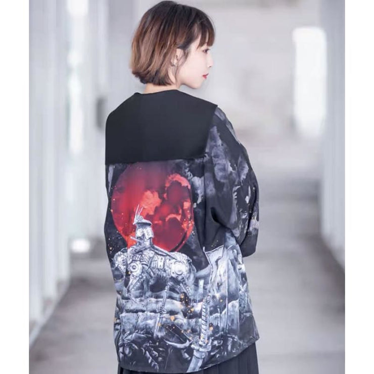 Haori - Reversible Last Samurai Kimono Cardigan - Foxtume
