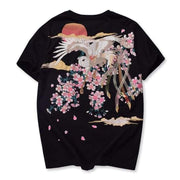 | Sakura Phoenix Embroidered Tee | Foxtume
