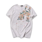 | Sakura Phoenix Embroidered Tee | Foxtume