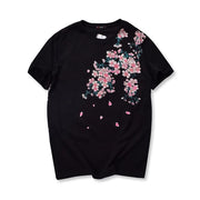 | Sakura Phoenix Embroidered Tee | Foxtume