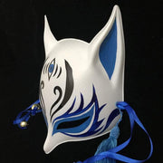 Kitsune Mask | Sharp Ears - The Third Eye In Blue | Foxtume
