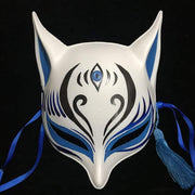 Kitsune Mask | Sharp Ears - The Third Eye In Blue | Foxtume