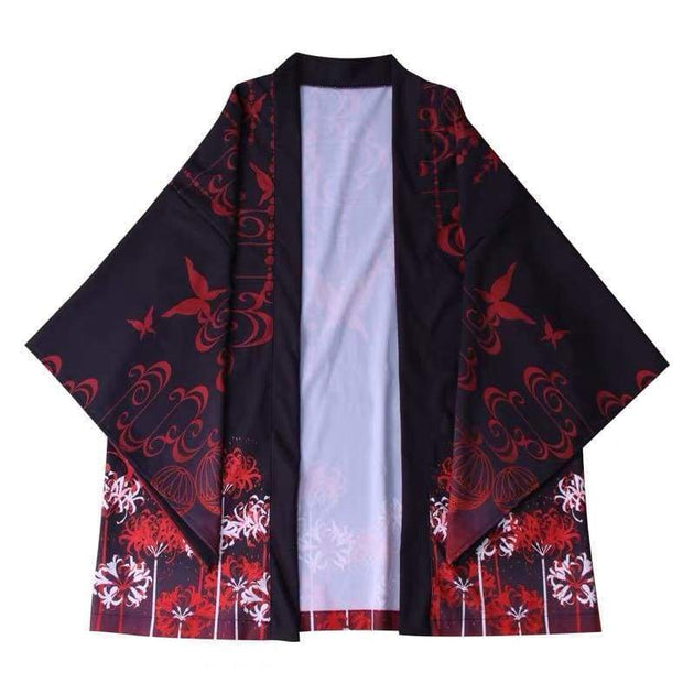 Haori spider lily gothic kimono cardigan foxtume
