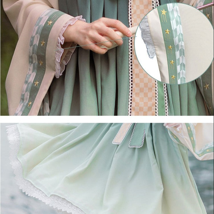 Taisho Vintage Style Dress & Blouse Set