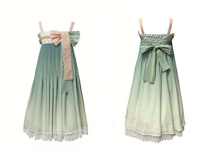 Taisho Vintage Style Dress & Blouse Set