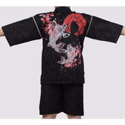 Jinbei | Twin Carp Floral Print Homewear | Foxtume