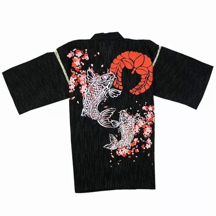 Jinbei | Twin Carp Floral Print Homewear | Foxtume