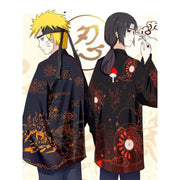 Haori | Uchiha Crest Akatsuki Pattern Kimono Cardigan | Foxtume