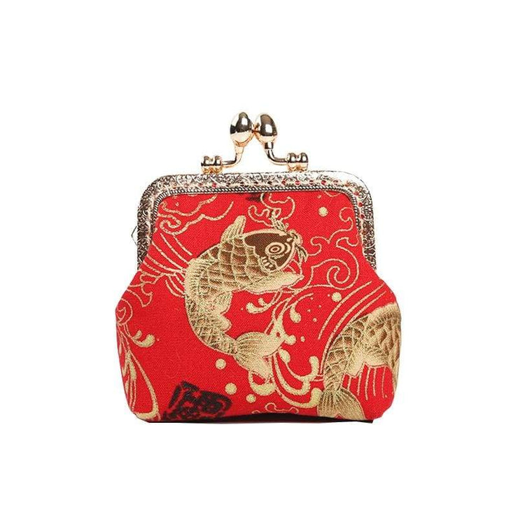 Fabric Craft | Vintage Carp Pattern Womens Pouch | Foxtume