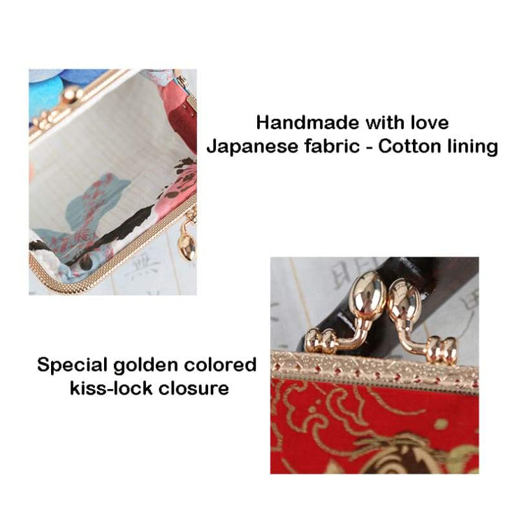 Fabric Craft | Vintage Carp Pattern Womens Pouch | Foxtume