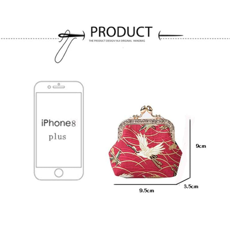 Fabric Craft | Vintage Carp Pattern Womens Pouch | Foxtume