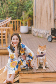 Women Festival Wear Yukata [Sunflower]