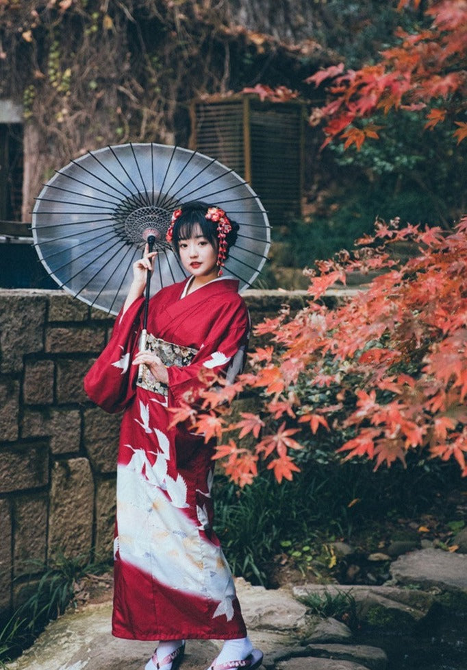 kimono dress red Girl's Pink and Red Kimono Robe Kimono House NYC